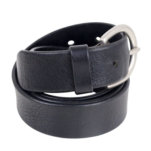 Old Navy BLACK GENUINE LEATHER 1 1/4"Wd CASUAL DRESS MEN'S BELT Sz 38 (X 70 - Picture 5 of 12